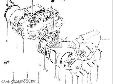 CRANKCASE COVER - TS250 19691970 USA (E03)