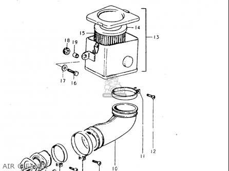 AIR CLEANER - TS250 19691970 USA (E03)