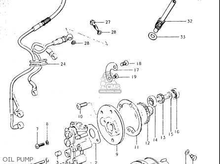 OIL PUMP - TS250 19691970 USA (E03)