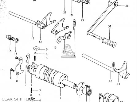 GEAR SHIFTING - TS250 19691970 USA (E03)