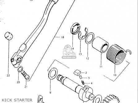 KICK STARTER - TS250 19691970 USA (E03)