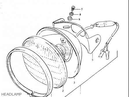 HEADLAMP - TS250 19691970 USA (E03)