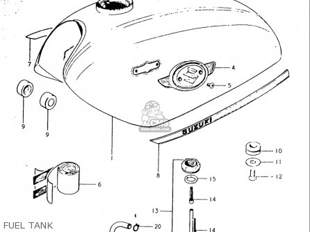 FUEL TANK - TS250 19691970 USA (E03)