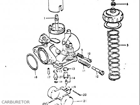 CARBURETOR - TS250 1971 1972 (R) (J) USA (E03)