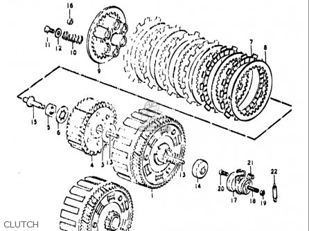 CLUTCH - TS250 1971 1972 (R) (J) USA (E03)