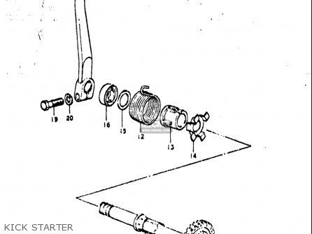 KICK STARTER - TS250 1971 1972 (R) (J) USA (E03)