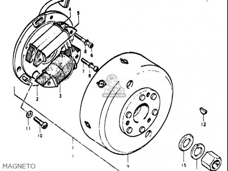 MAGNETO - TS250 1971 1972 (R) (J) USA (E03)