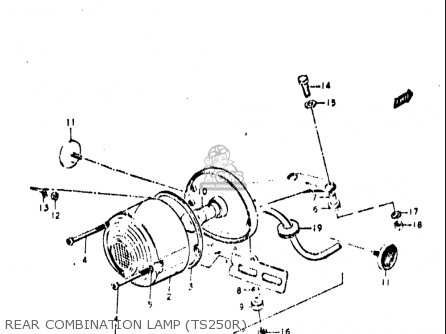 REAR COMBINATION LAMP (TS250R) - TS250 1971 1972 (R) (J) USA (E03)