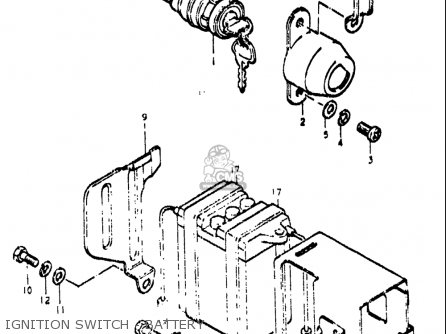IGNITION SWITCH - BATTERY - TS250 1971 1972 (R) (J) USA (E03)