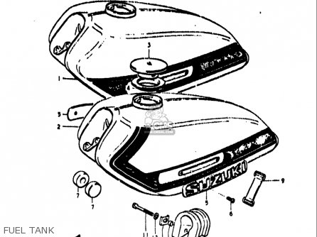FUEL TANK - TS250 1971 1972 (R) (J) USA (E03)