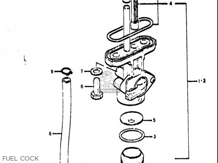 FUEL COCK - TS250 1971 1972 (R) (J) USA (E03)