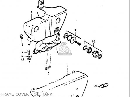 FRAME COVER - OIL TANK - TS250 1971 1972 (R) (J) USA (E03)