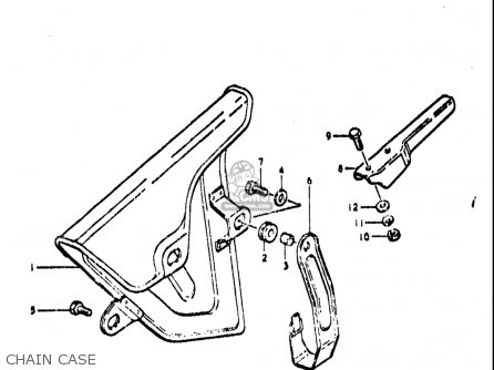 CHAIN CASE - TS250 1971 1972 (R) (J) USA (E03)