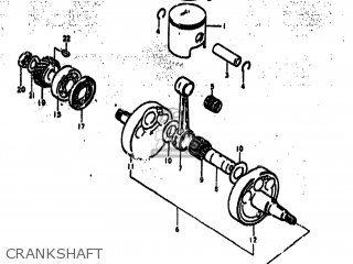 CRANKSHAFT - TS250 1973 (K) USA (E03)