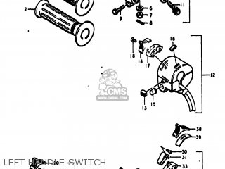 LEFT HANDLE SWITCH - TS250 1973 (K) USA (E03)