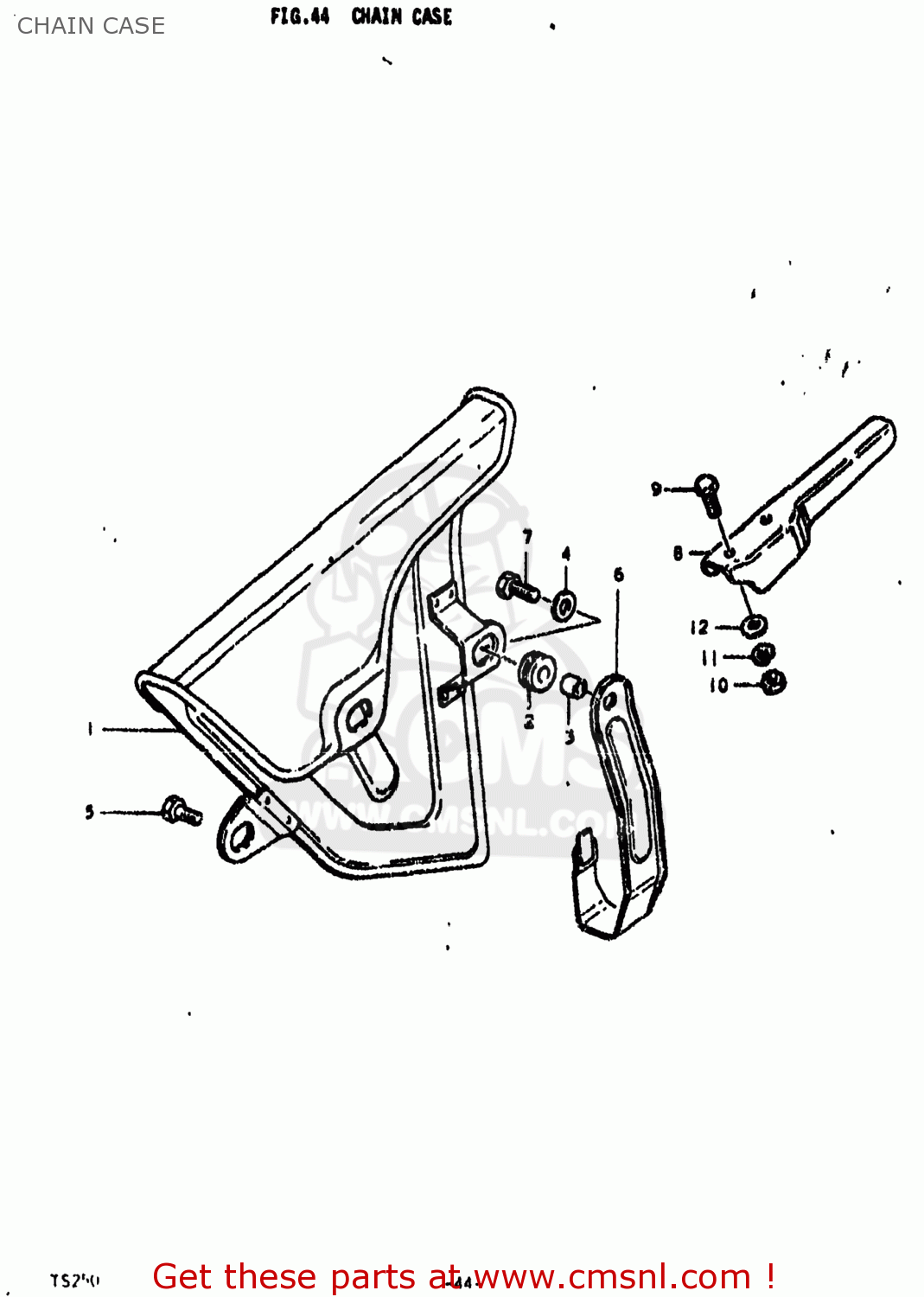 CHAIN CASE TS250 1974 (L) USA (E03)