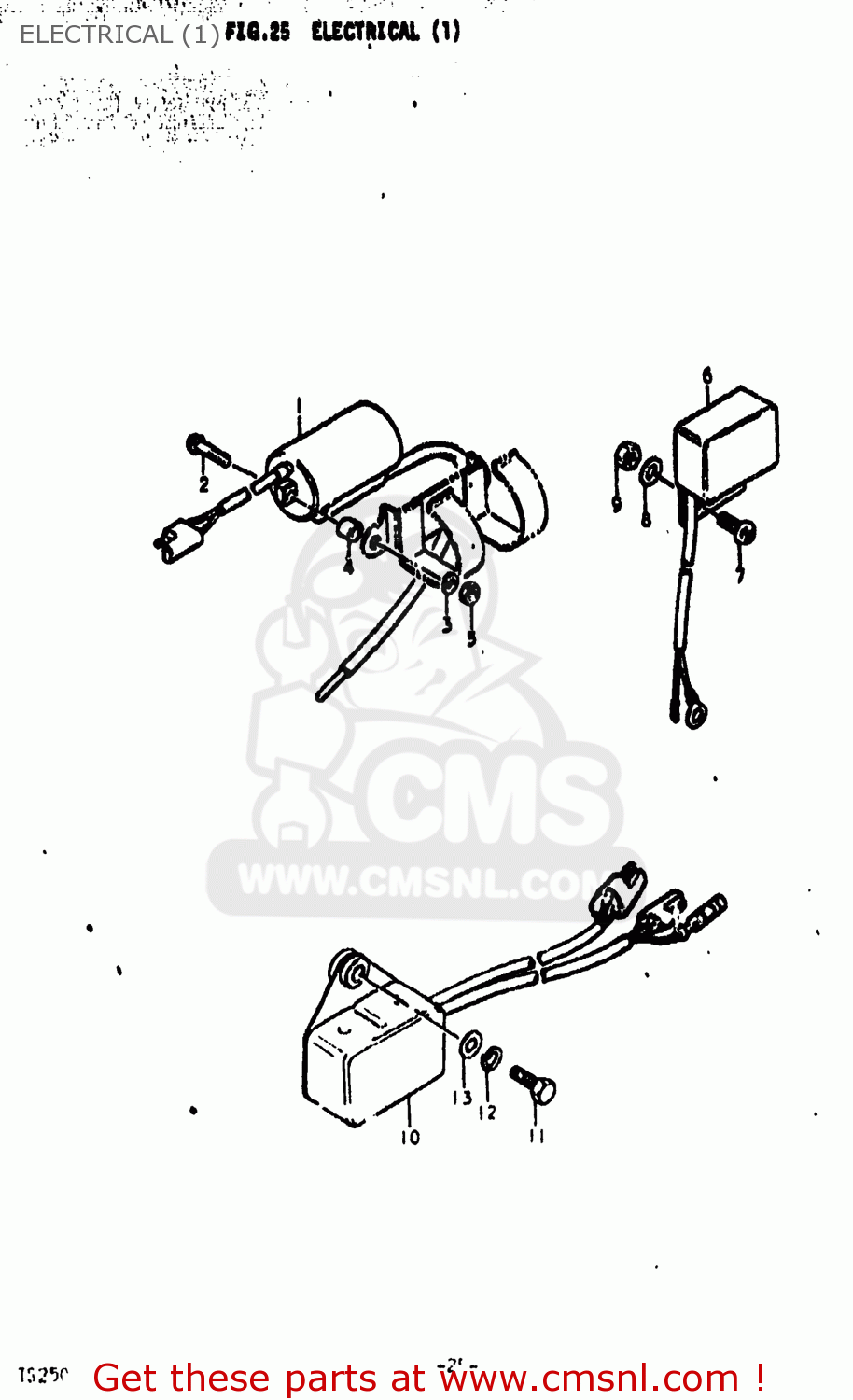 ELECTRICAL (1) TS250 1974 (L) USA (E03)
