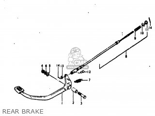 REAR BRAKE - TS250 1974 (L) USA (E03)