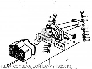 REAR COMBINATION LAMP (TS250K) - TS250 1974 (L) USA (E03)