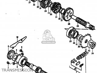 TRANSMISSION - TS250 1974 (L) USA (E03)