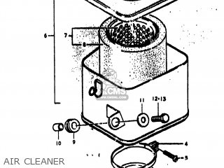 AIR CLEANER - TS250 1975 (M) USA (E03)