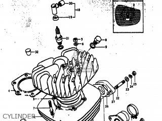 CYLINDER - TS250 1975 (M) USA (E03)