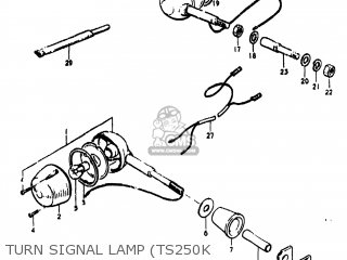 TURN SIGNAL LAMP (TS250K - TS250 1975 (M) USA (E03)