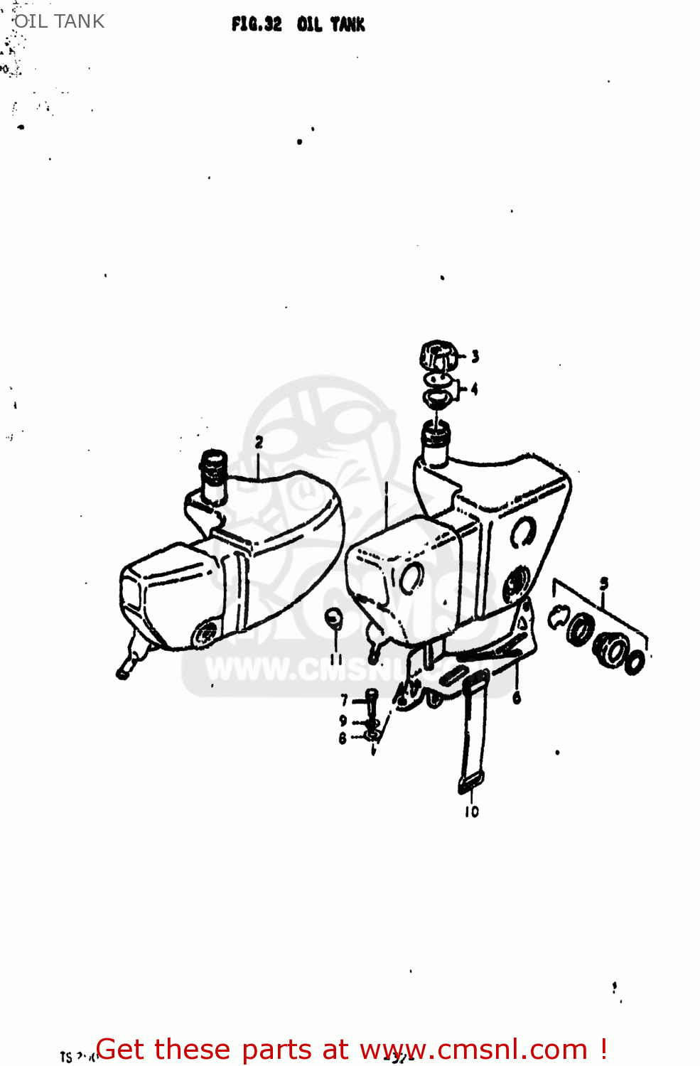 OIL TANK TS250 1976 (A) USA (E03)