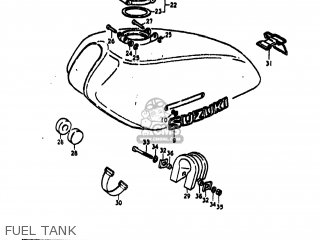 FUEL TANK - TS250 1976 (A) USA (E03)