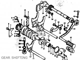 GEAR SHIFTING - TS250 1976 (A) USA (E03)