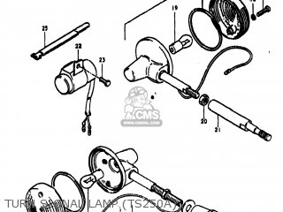 TURN SIGNAL LAMP (TS250A) - TS250 1976 (A) USA (E03)
