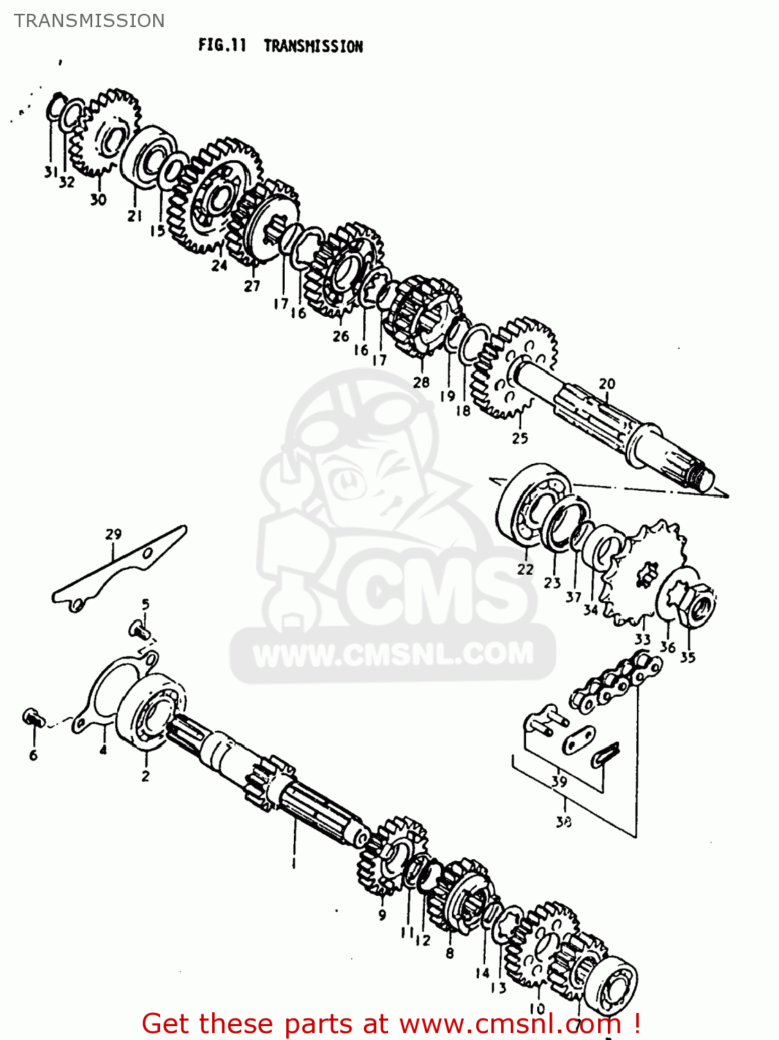 TRANSMISSION TS250 1977 (B) USA (E03)