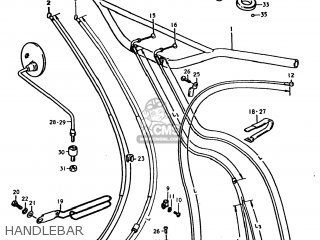HANDLEBAR - TS250 1977 (B) USA (E03)