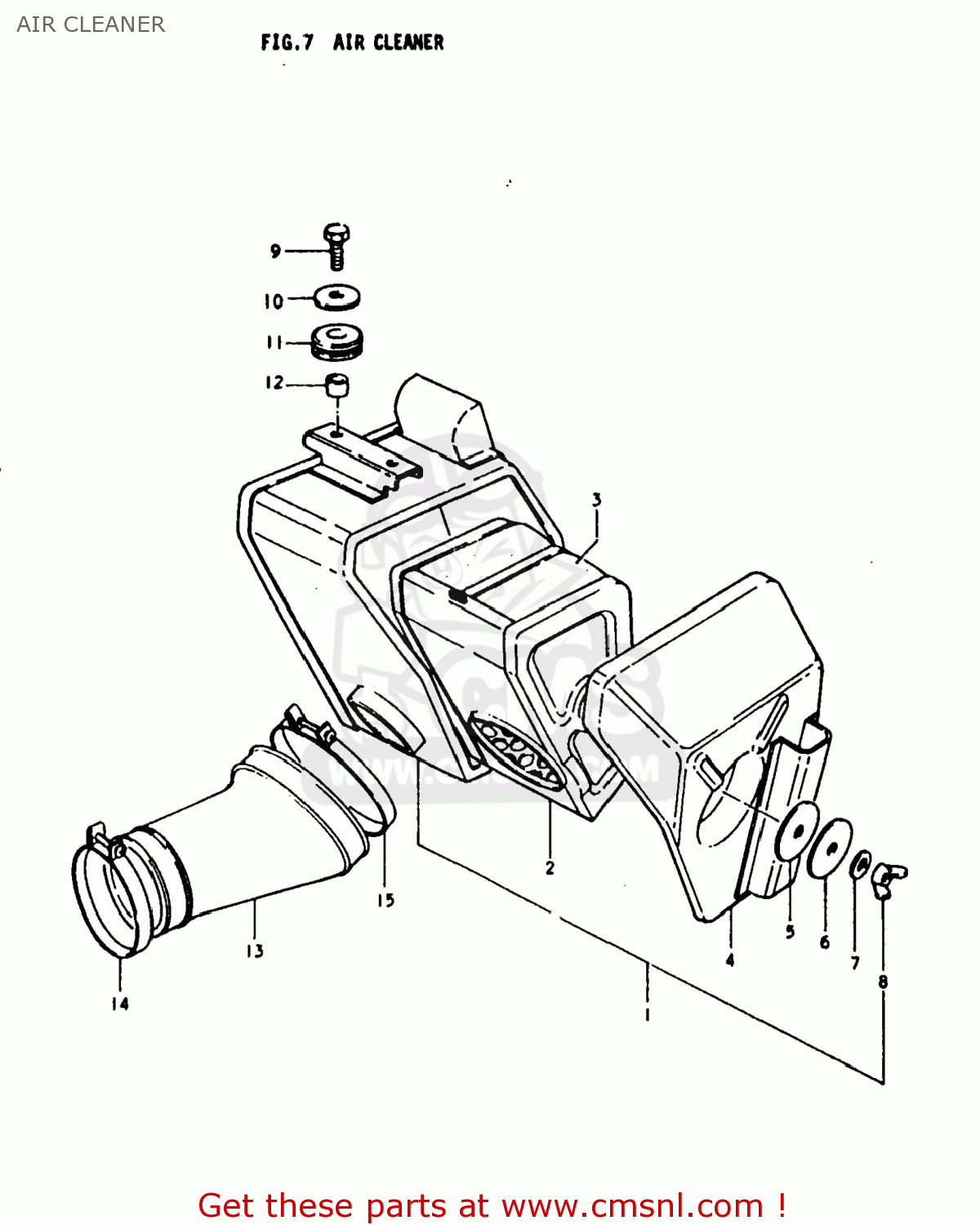 AIR CLEANER TS250 1978 (C) USA (E03)