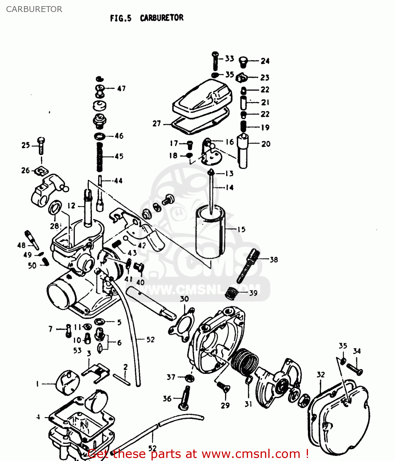 CARBURETOR TS250 1978 (C) USA (E03)