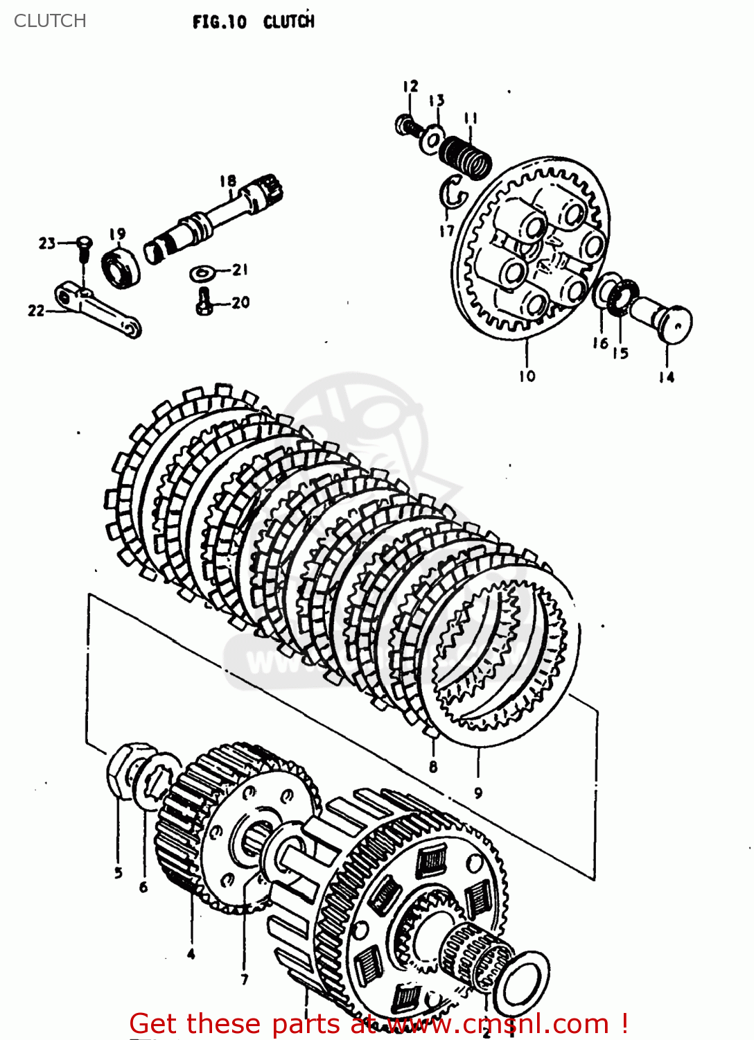 CLUTCH TS250 1978 (C) USA (E03)