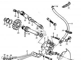 OIL PUMP - TS250 1978 (C) USA (E03)