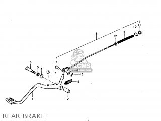 REAR BRAKE - TS250 1978 (C) USA (E03)