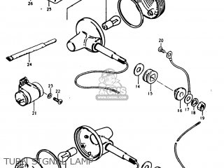 TURN SIGNAL LAMP - TS250 1978 (C) USA (E03)