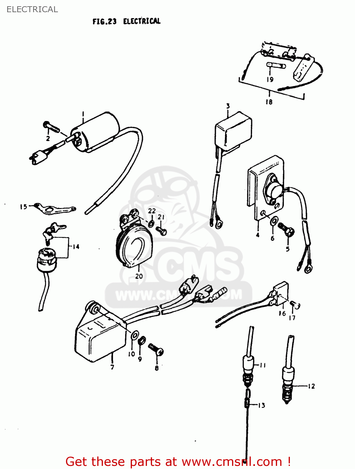 ELECTRICAL TS250 1979 (N) USA (E03)