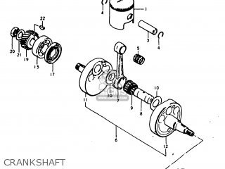 CRANKSHAFT - TS250 1979 (N) USA (E03)