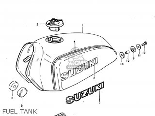 FUEL TANK - TS250 1979 (N) USA (E03)