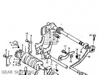 GEAR SHIFTING - TS250 1979 (N) USA (E03)