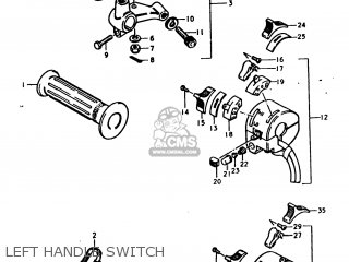 LEFT HANDLE SWITCH - TS250 1979 (N) USA (E03)