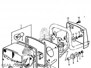 REAR COMBINATION LAMP - TS250 1979 (N) USA (E03)