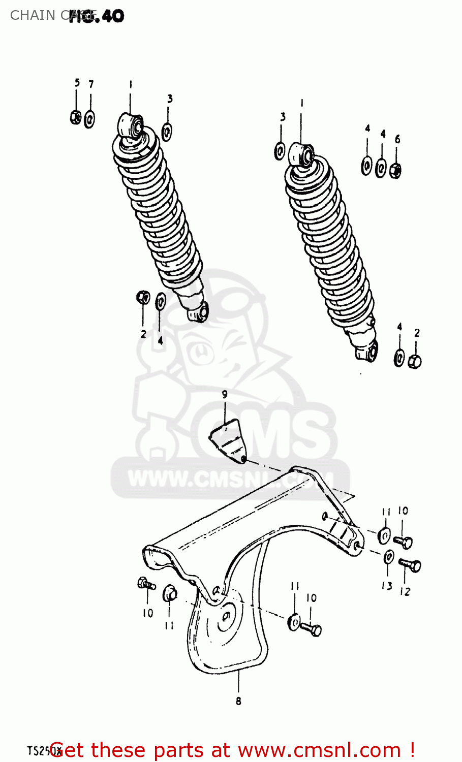 CHAIN CASE TS250 1980 (T) USA (E03)