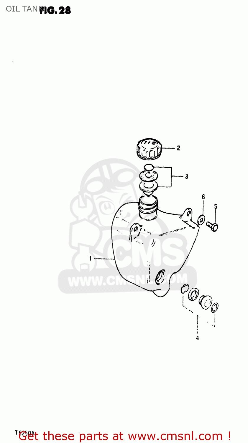 OIL TANK TS250 1980 (T) USA (E03)