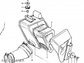 AIR CLEANER - TS250 1980 (T) USA (E03)