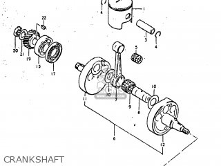 CRANKSHAFT - TS250 1980 (T) USA (E03)