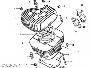 CYLINDER - TS250 1980 (T) USA (E03)